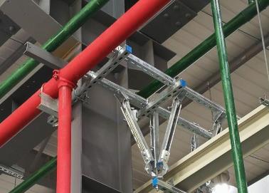 平昌该抗震支架的整体式支吊架结构协调性好